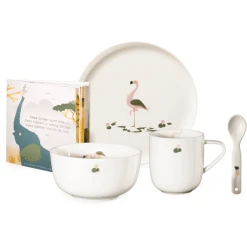 ASA Selection Kindergeschirrset 5-teilig Fiona Weiß Glänzend