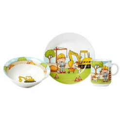 Ritzenhoff & Breker GmbH & Co. KG Kindergeschirr Bauarbeiter 3er Set Bunt